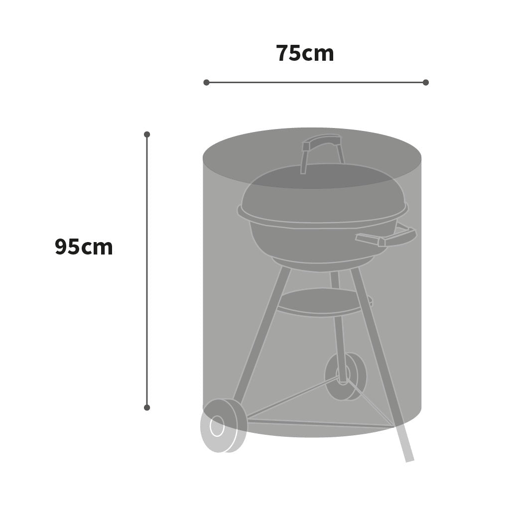 All-weather Kettle BBQ Cover - Large, Charcoal