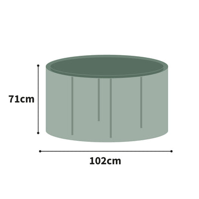 Protector 6000 Circular Table Cover - 4 Seat - Dark Green