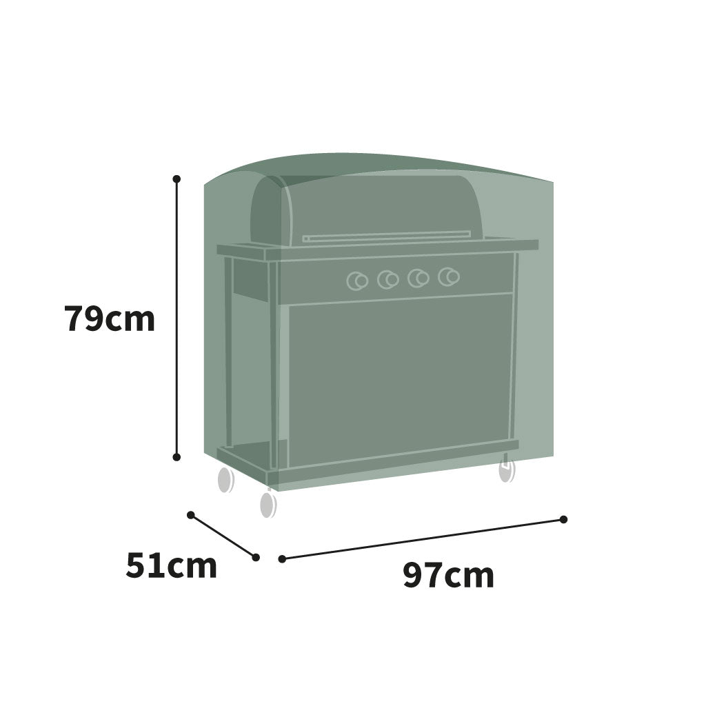 Protector 6000 Trolley Barbecue Cover - Dark Green