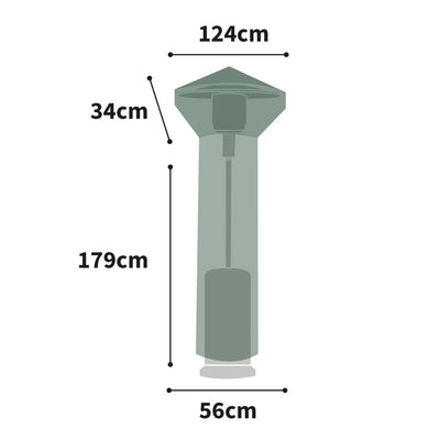 Protector 6000 Round Patio Heater Cover - Dark Green