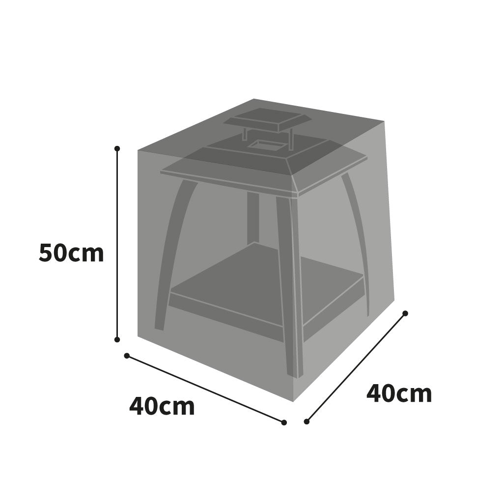 Protector 6000 Small Square Fire Pit Cover - Storm Black