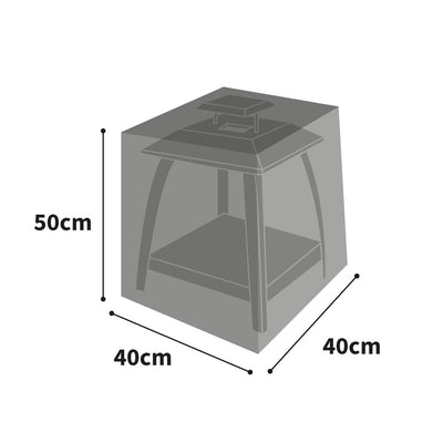 Protector 6000 Small Square Fire Pit Cover - Storm Black