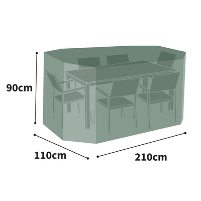 Protector 5000 Rectangular Patio Set Cover - 4/6 Seat - Dark Green