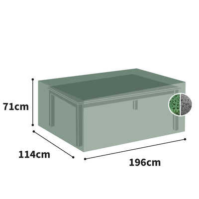 Protector 2000 - Rectangular Table Cover - 8 Seat - Green/Black