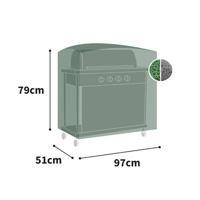 Protector 2000 - Trolley Barbecue Cover - Green/Black