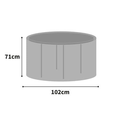 Protector 6000 Circular Table Cover - 4 Seat - Thunder Grey