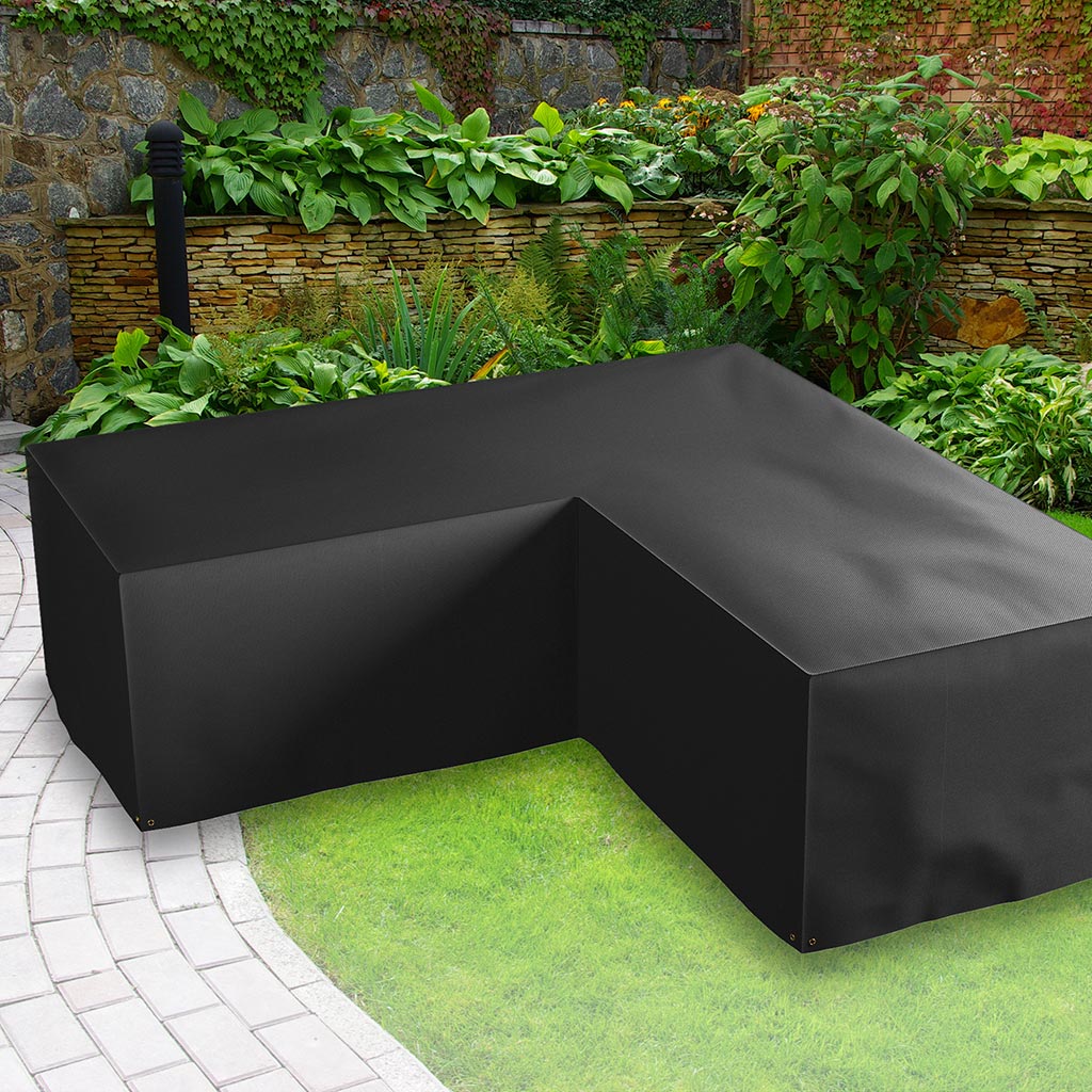 All-weather  - L-Shaped Sofa Cover - 3m, Charcoal