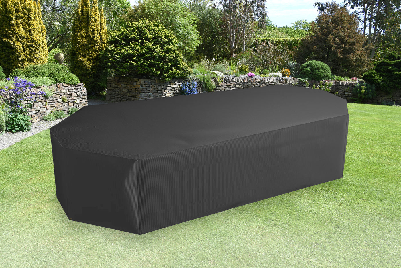 Protector 5000 Rectangular Patio Set Cover - 4/6 Seat - Storm Black