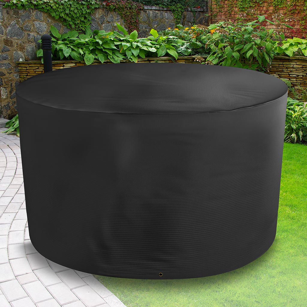 Bosmere All-Weather Circular Table Cover - 4/6 Seat Black