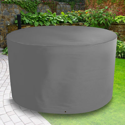 All-weather Round Patio Set Cover - 6/8 Seat, Charcoal